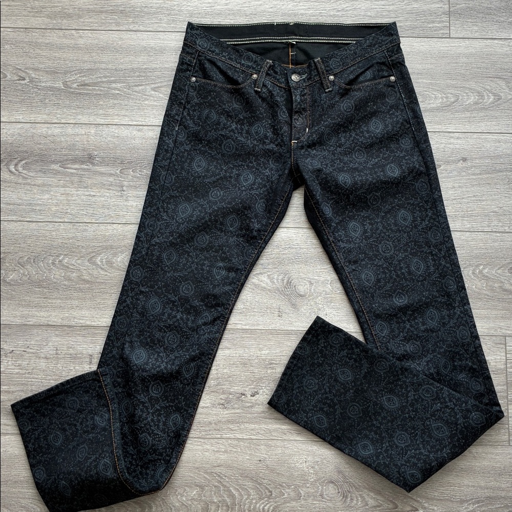 HABITUAL Women’s Paisley Black Jeans Size 28